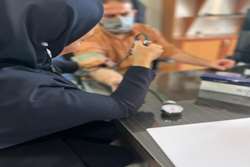 گزارش تصویری از اجرای پویش ملی سلامت در ادارات حوزه مرکز بهداشت غرب اهواز